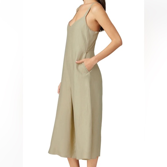 Club Monaco size 2 green wide leg jumpsuit - Picture 5 of 12